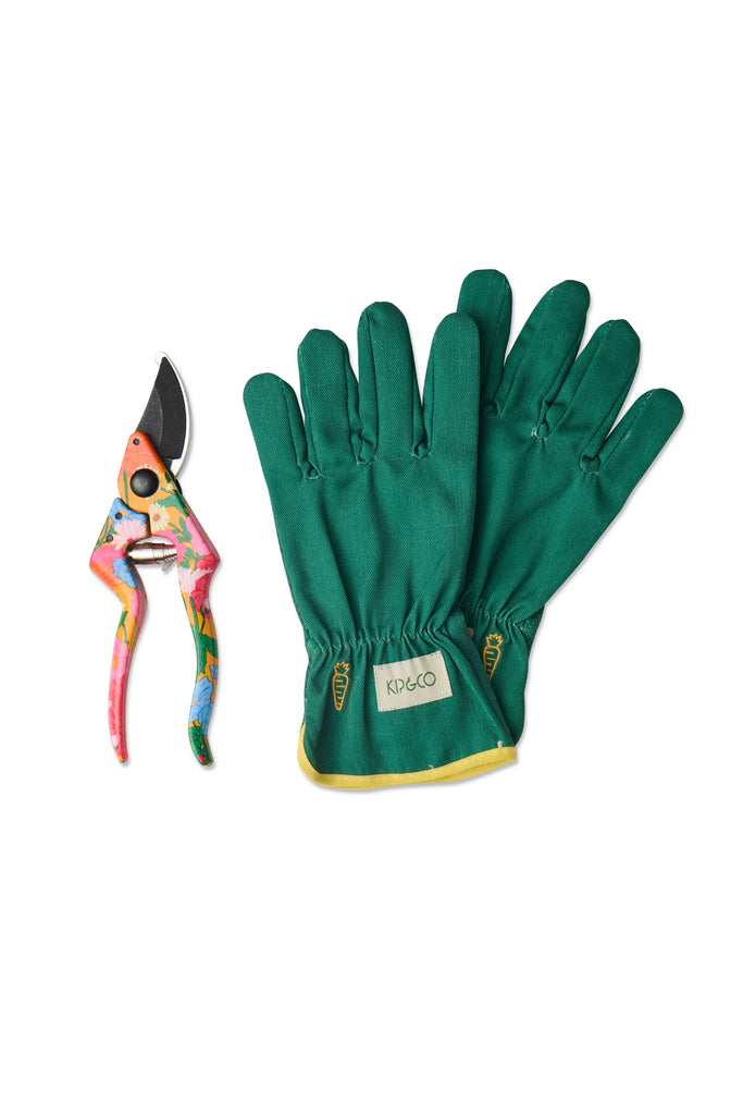 Garden Secateurs and Gloves Set (Follow The Sun Yellow) by Kip & Co