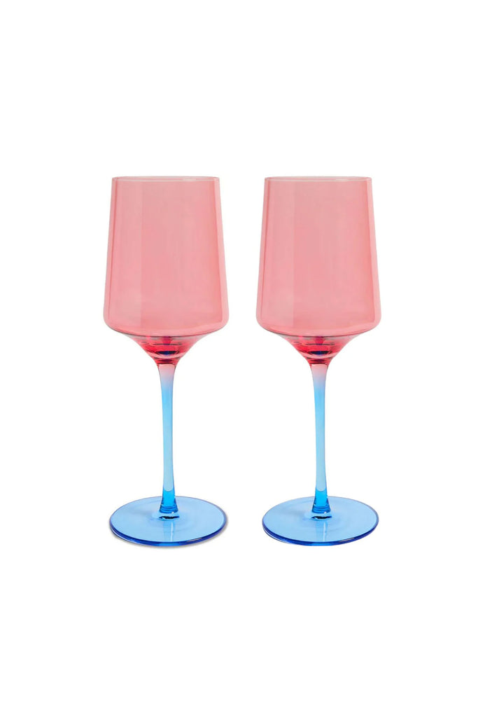 Vino Glass Set (Blue Robin) by Kip & Co