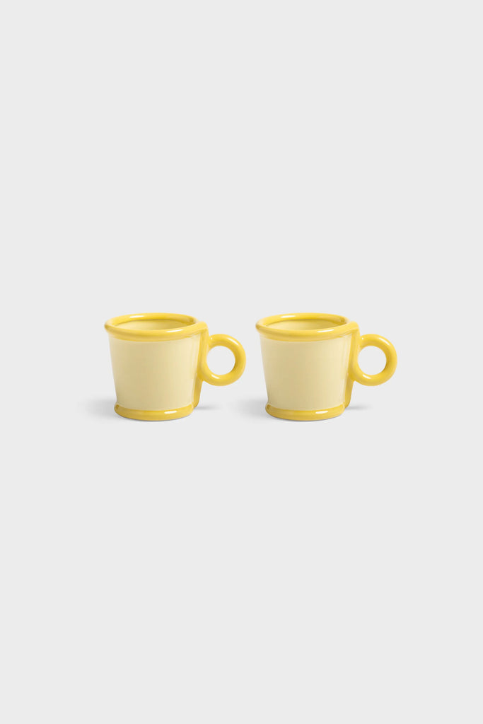 Yellow Loop Mug Set of 2 (Various) by &klevering
