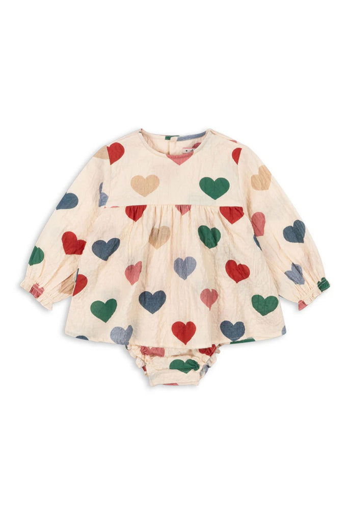 Elin Romper (Colored Hearts) by Konges Slojd