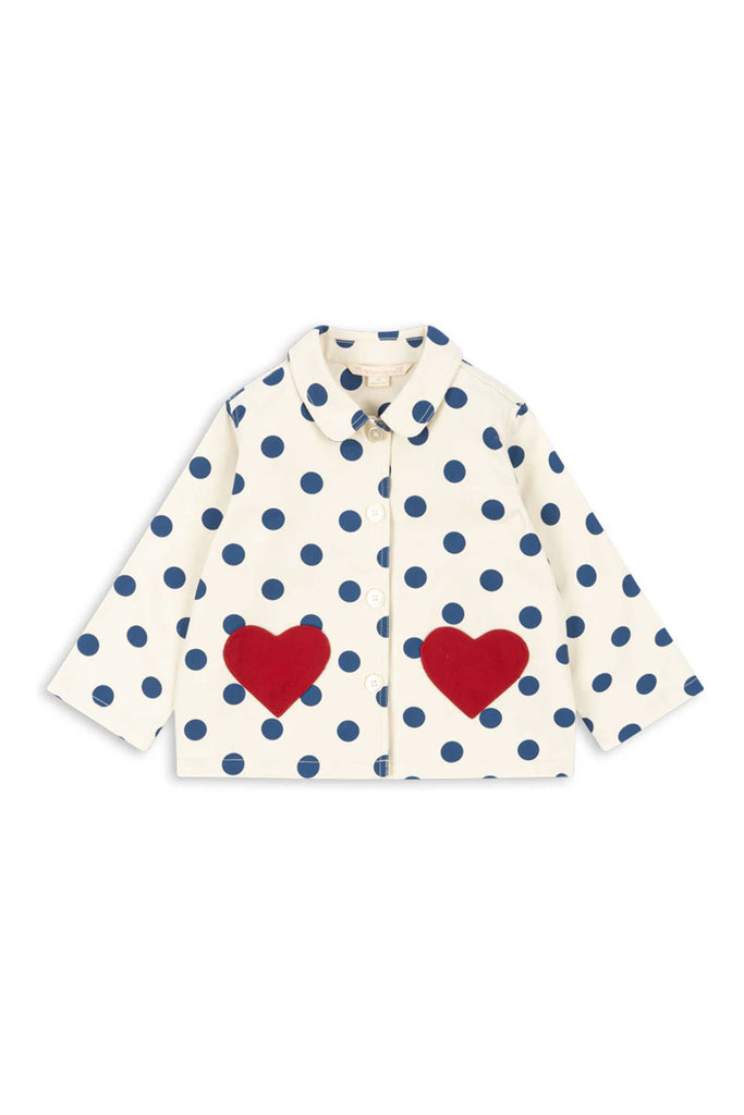 Nola Shirt Jacket (Blue Dot) by Konges Slojd