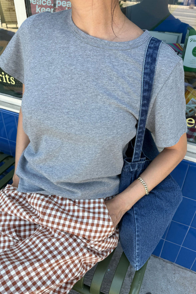 The Go-To Tee (Melange Grey) by Le Bon Shoppe