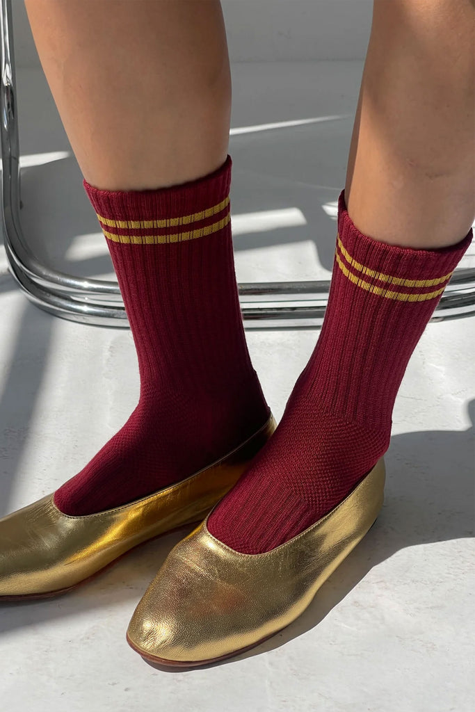 Boyfriend Socks (Cardinal) by Le Bon Shoppe