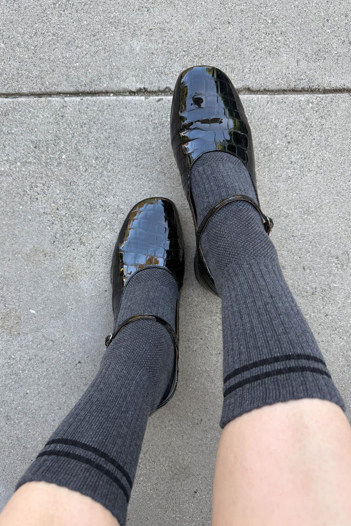 Boyfriend Socks (Charcoal) by Le Bon Shoppe