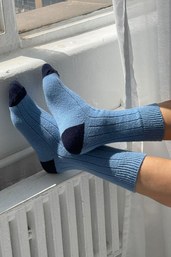 Cashmere Socks (Bluebell) by Le Bon Shoppe