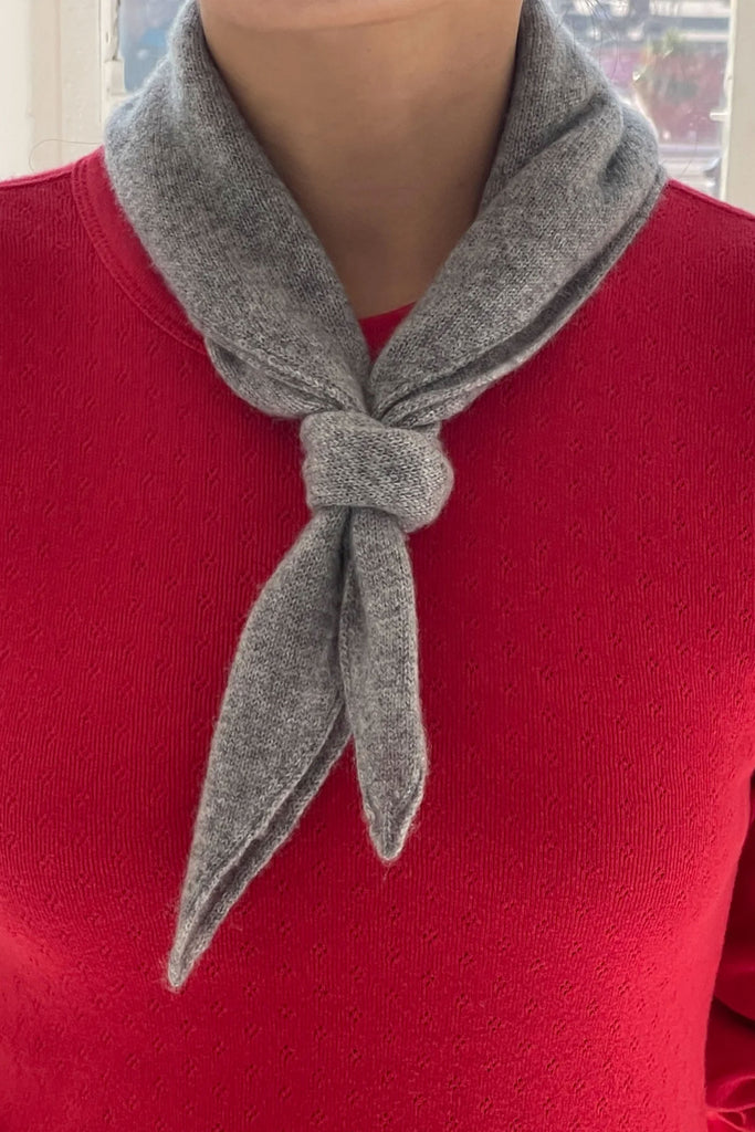 Cashmere Bandana (Heather Grey) by Le Bon Shoppe