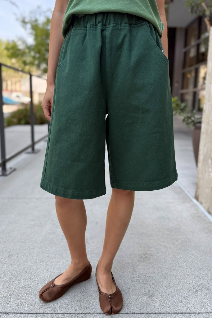 Liam Bermuda Shorts (Pine) by Le Bon Shoppe