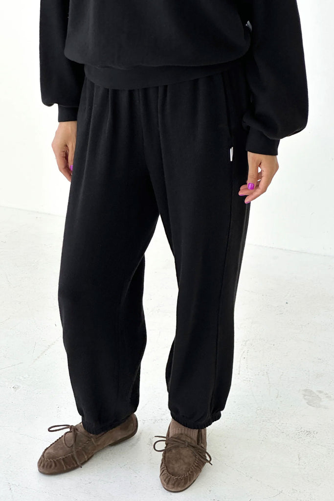 Pointelle Balloon Pants (Black) by Le Bon Shoppe