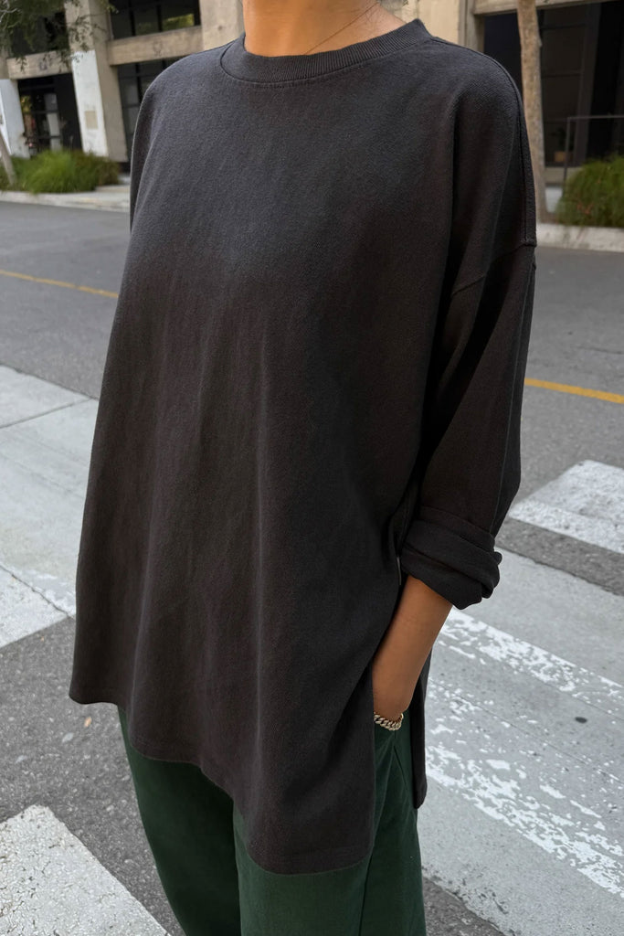 Sunday Tee (Almost Black) by Le Bon Shoppe