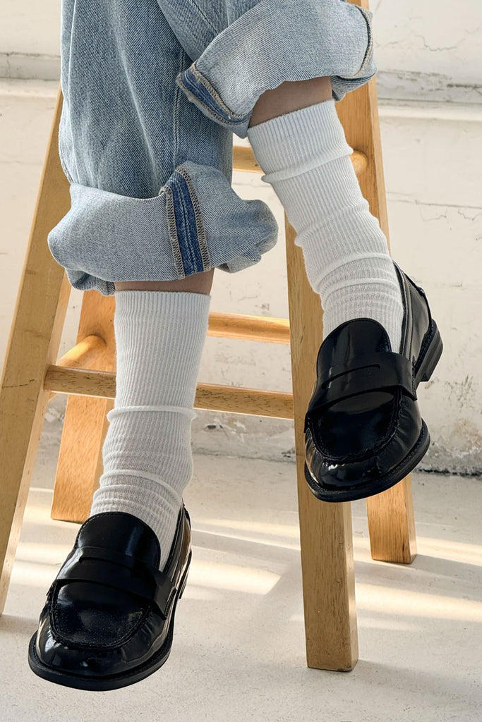 Trouser Socks (Classic White) by Le Bon Shoppe