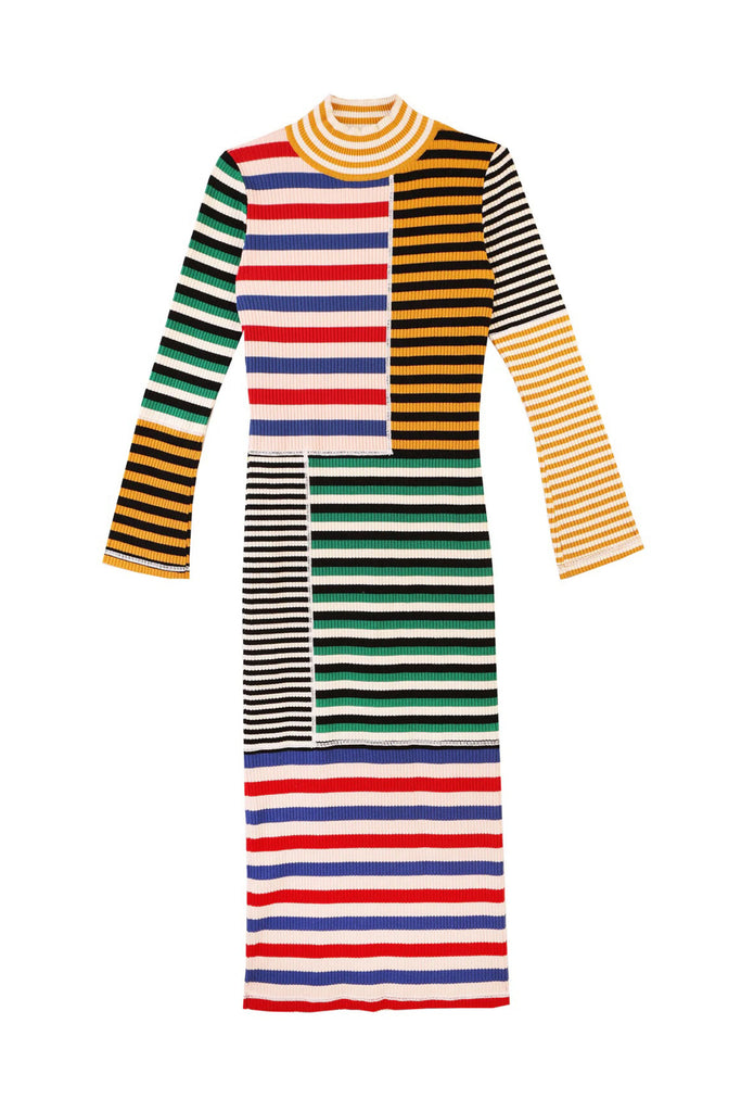 Cecil Dress (Multi Stripe) by L.F. Markey