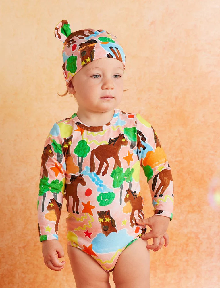 Giddy Up Long Sleeve Onesie by Halcyon Nights
