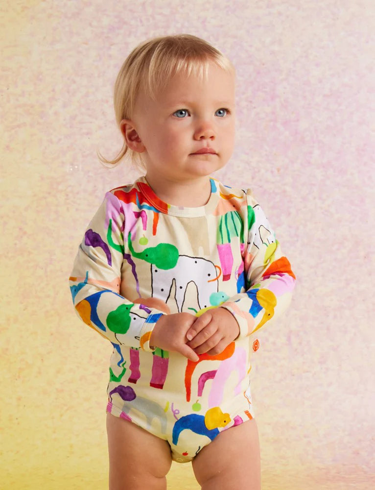 Happy Herd Long Sleeve Onesie by Halcyon Nights
