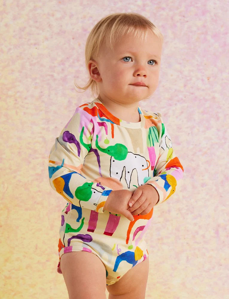 Happy Herd Long Sleeve Onesie by Halcyon Nights