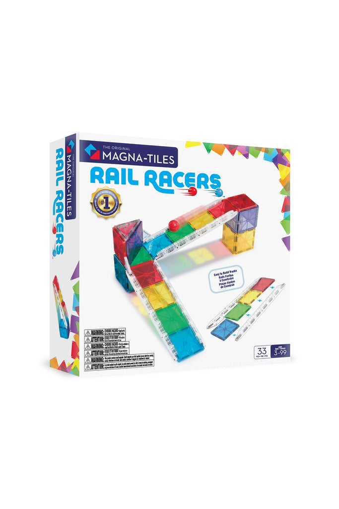 Rail Racers 33-Piece Set by Magna-Tiles