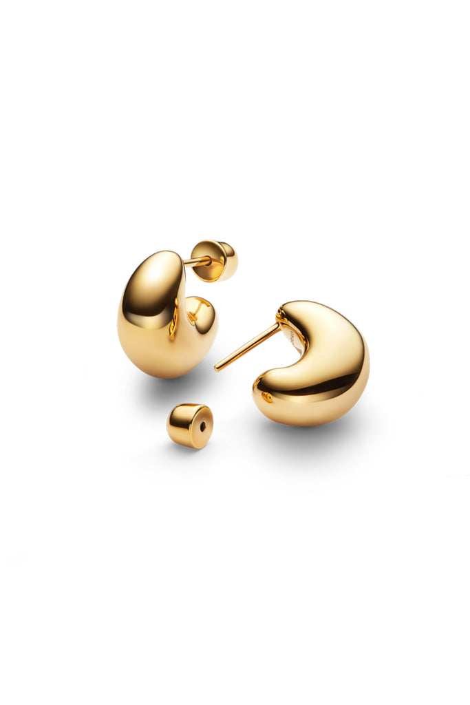 Tryvann Pillow Earrings (Gold) by Maria Black