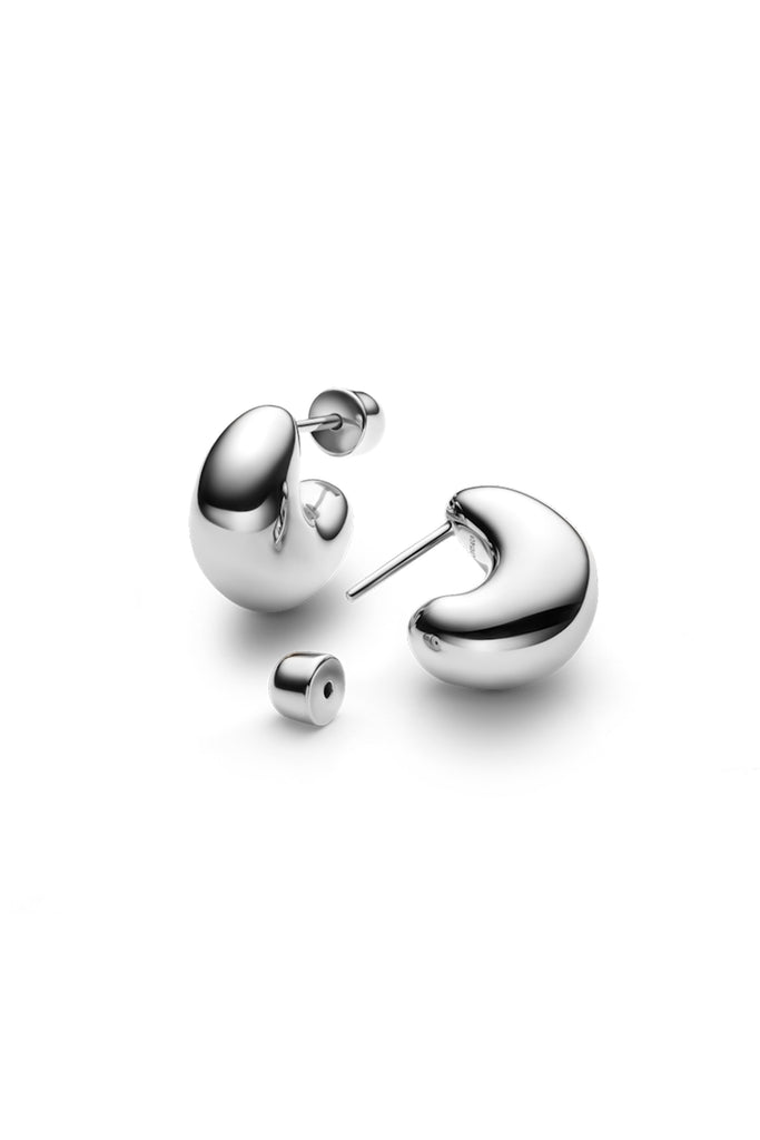 Tryvann Pillow Earrings (Silver) by Maria Black