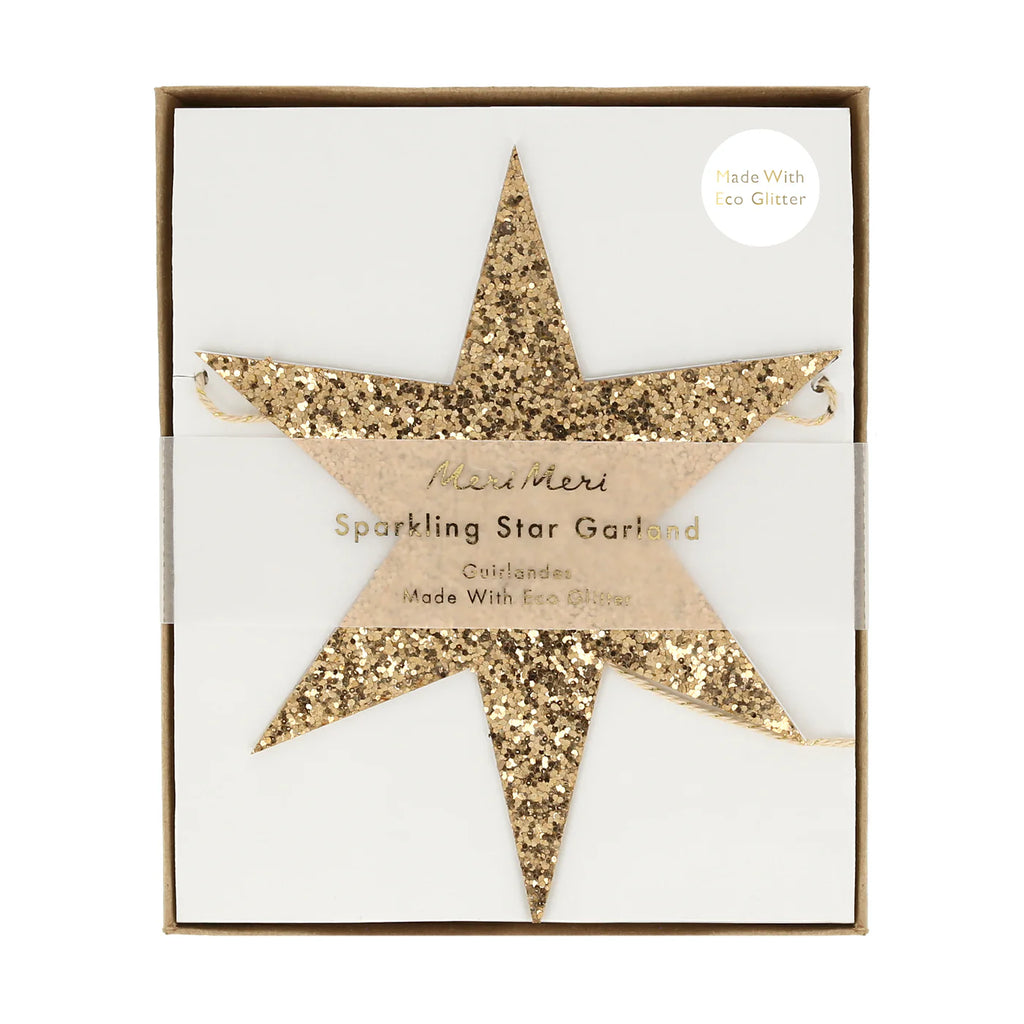 Glitter Stars Garland by Meri Meri