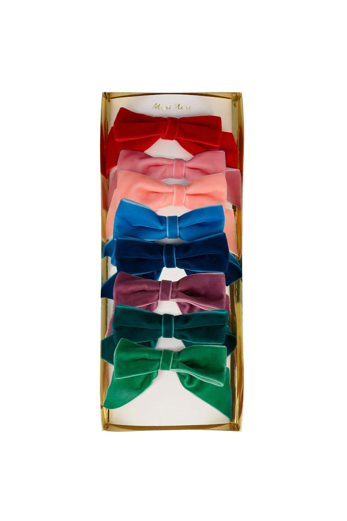 Radient Velvet Bow Hair Clips by Meri Meri