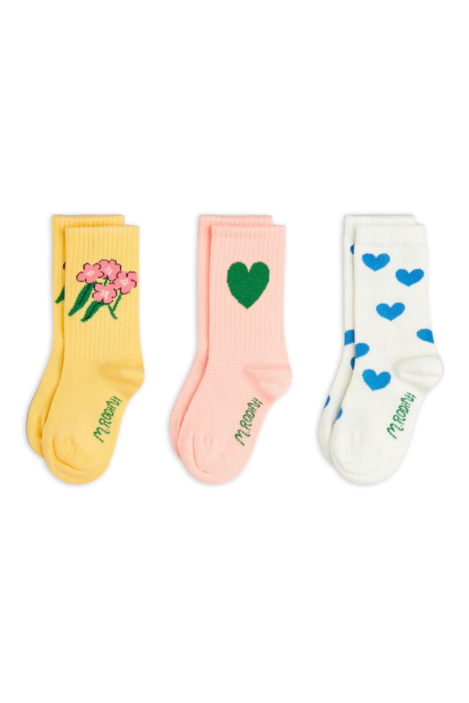 Alpine Flowers Sock Set (3-Pack) by Mini Rodini