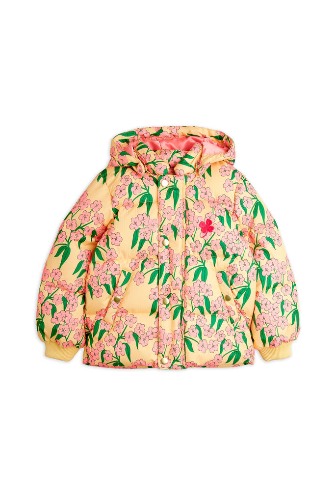 Alpine Flowers Hooded Puffer by Mini Rodini