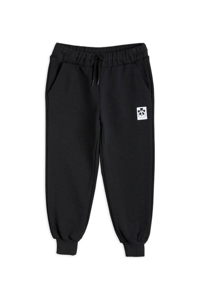 Basic Solid Sweatpants (Black) by Mini Rodini