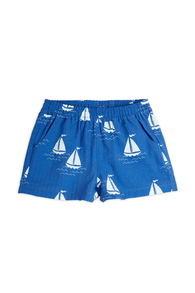 Sailing Boats Woven Shorts by Mini Rodini