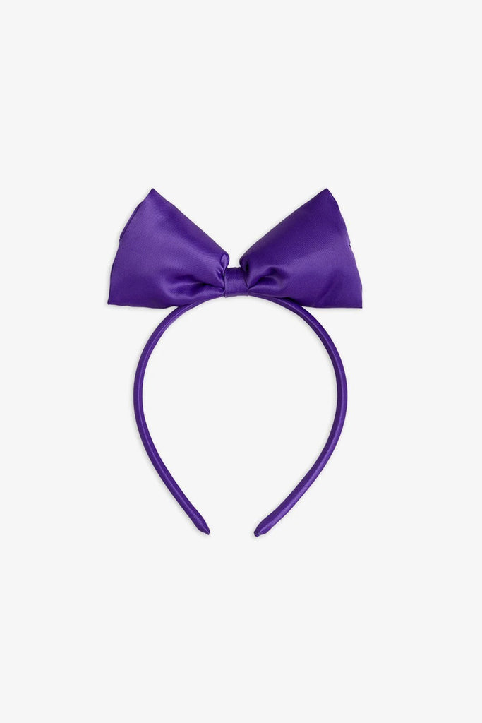 Bow Headband (Purple) by Mini Rodini