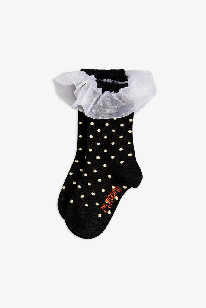 Polka Dot Frill Socks by Mini Rodini
