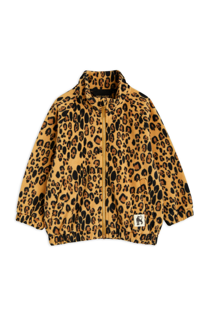 Leopard Fleece Jacket by Mini Rodini