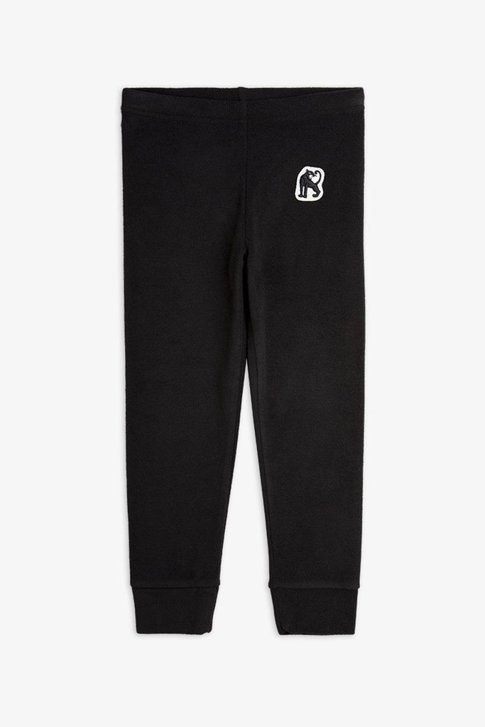 Fleece Joggers (Black) by Mini Rodini