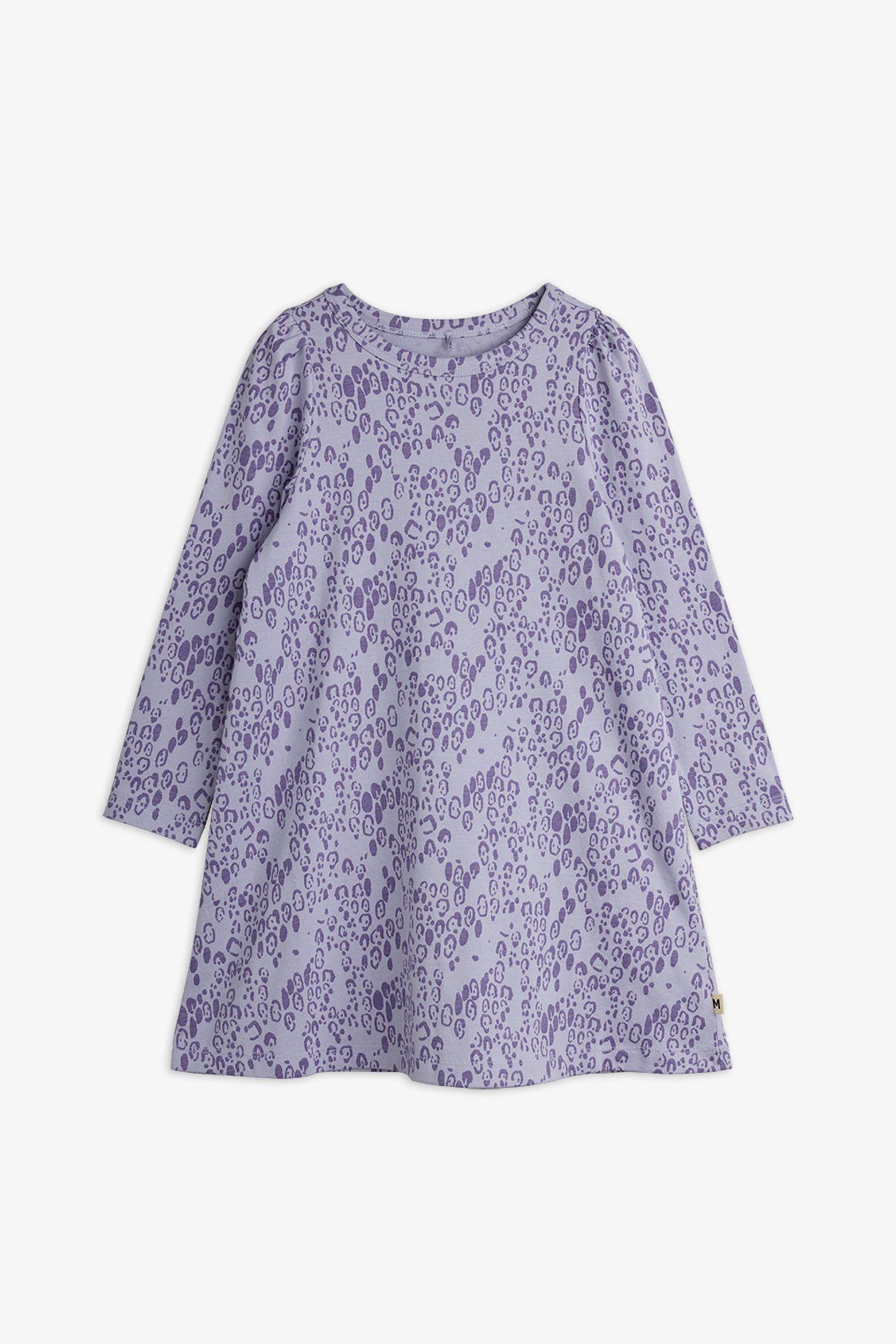 Mini Leopard Long Sleeve Dress (Purple) | The Yo Store | Portland, OR