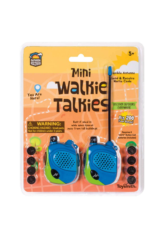 Outdoor Discovery Mini Walkie Talkie - Set of 2 by Toysmith