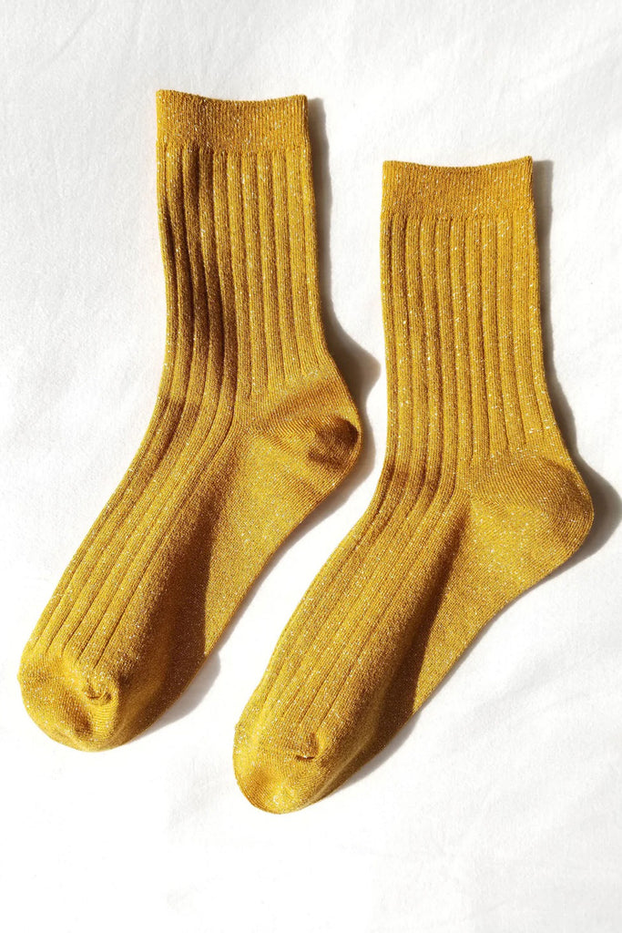 Her Socks (Mustard Glitter)