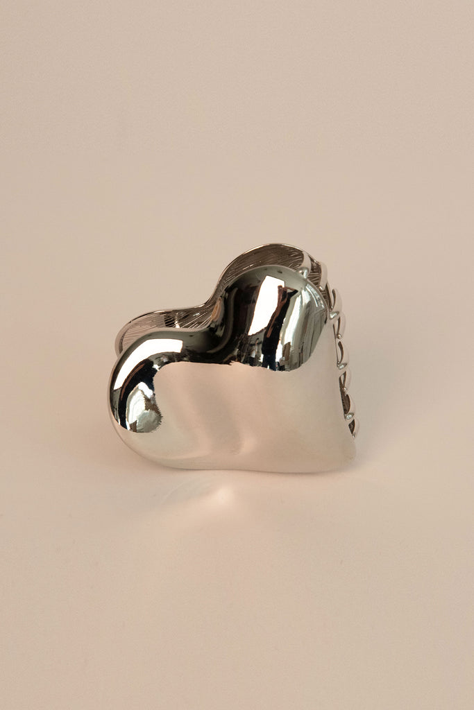 Heart Hair Claw (Silver) by nar'sha