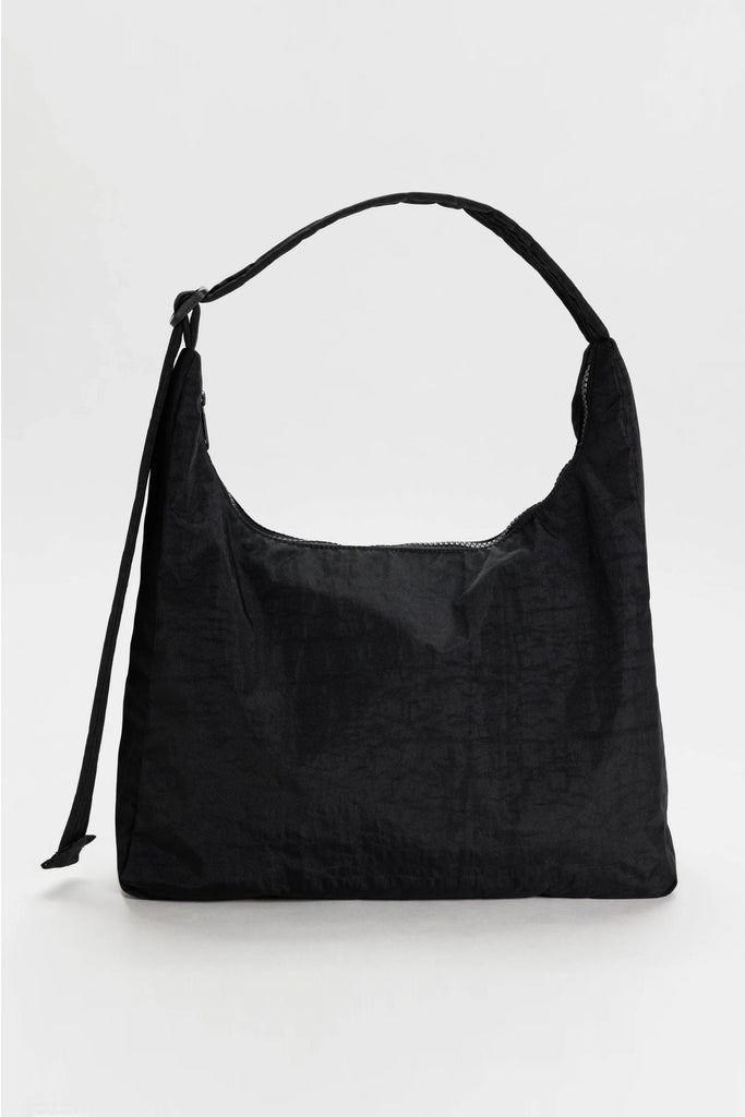 Nylon Shoulder Bag (Black) by Baggu
