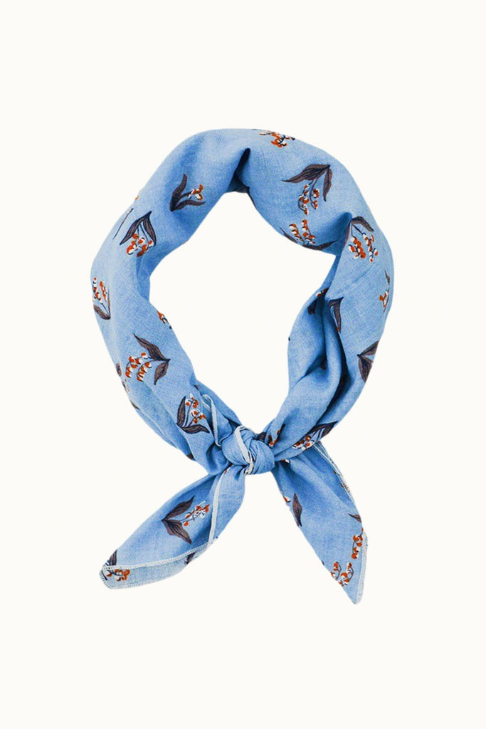 Chic Neckerchief Scarf (Light Blue) by Olive & Pique
