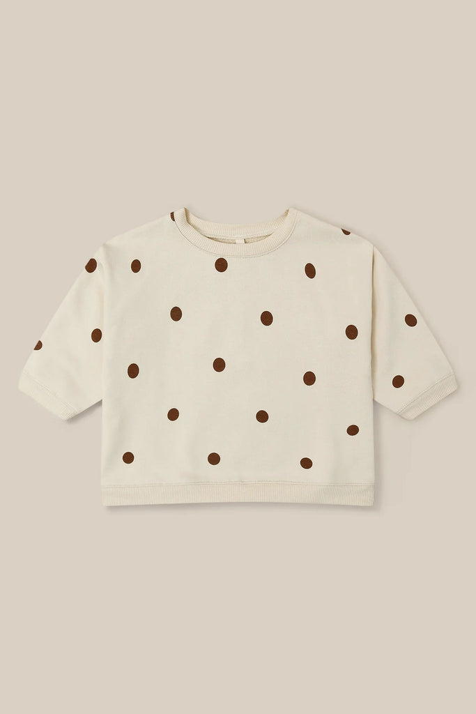 Undyed Cotton Sweatshirt (Dots) by Organic Zoo