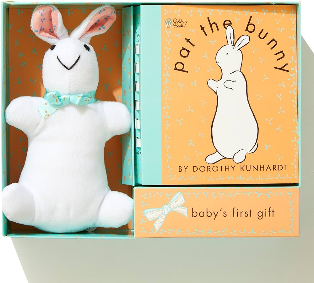 Pat The Bunnny Book and Bunny Gift Set by Tinies Books