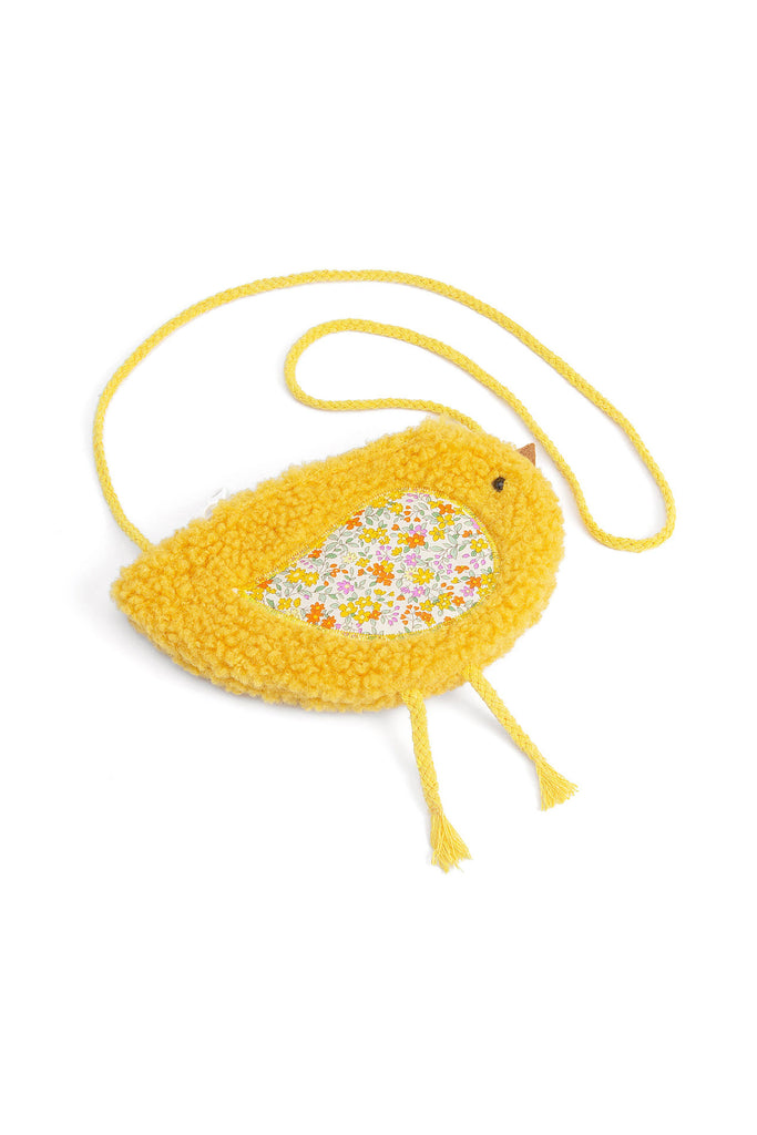 Bird Chick Plush Crossbody Purse (Yellow) by Peppercorn Kids