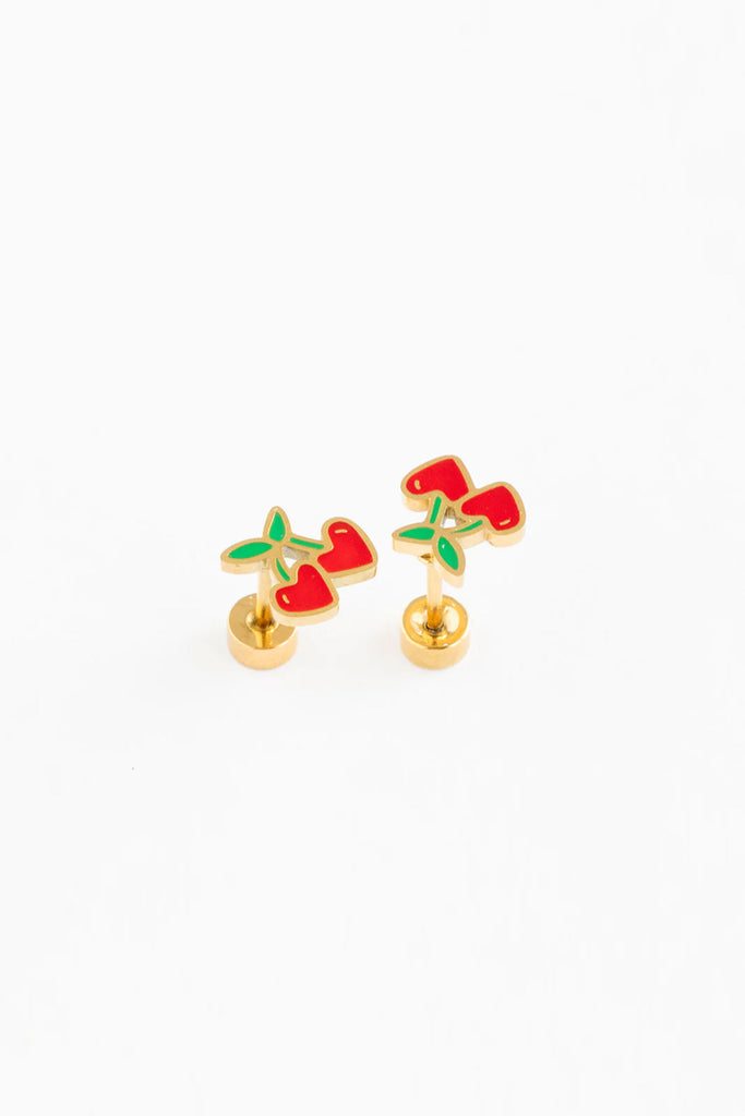 Cherries Studs by Pip Pop Post