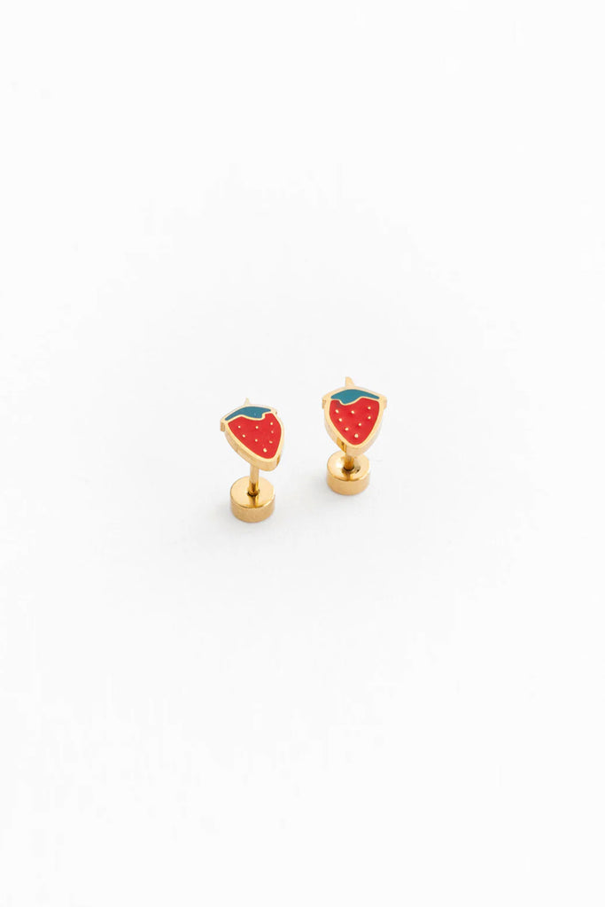 Strawberry Studs by Pip Pop Post