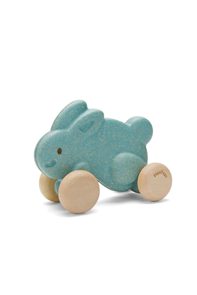 Push Along Bunny (Blue) by Plan Toys