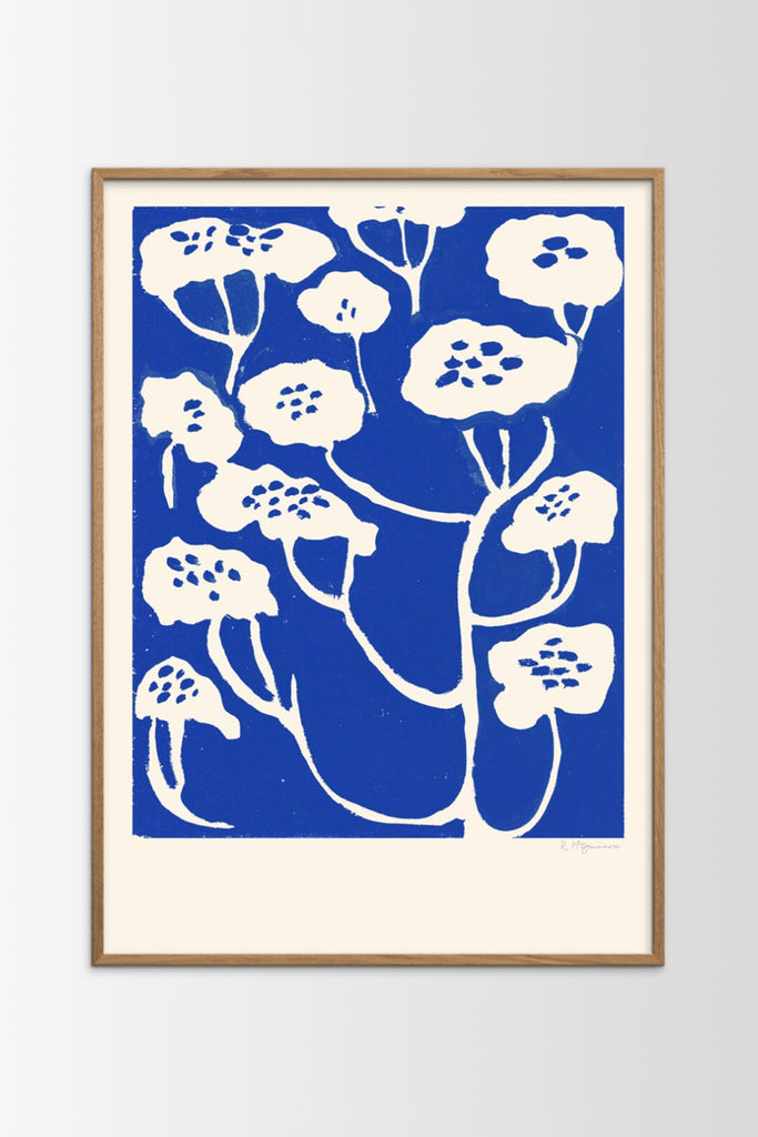 Blue Flower Poster by Yo Home