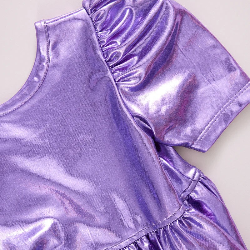 Lame Laurie Dress (Purple Sparkle) by Pink Chicken