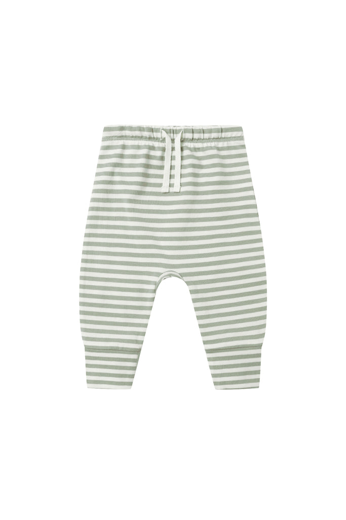 Drawstring Pant (Fern Stripe) by Quincy Mae
