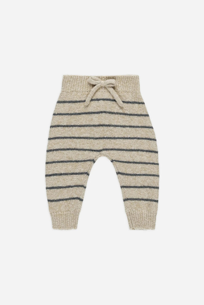 Knit Pant (Indigo Stripe) by Quincy Mae