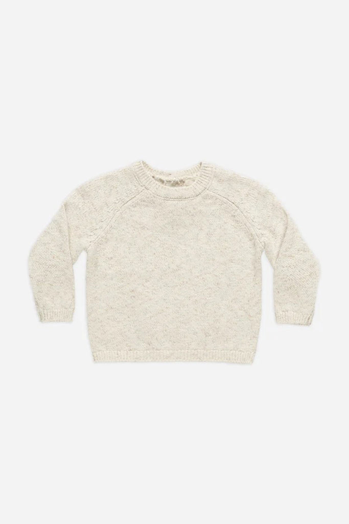 Knit Sweater (Speckled Natural) by Quincy Mae