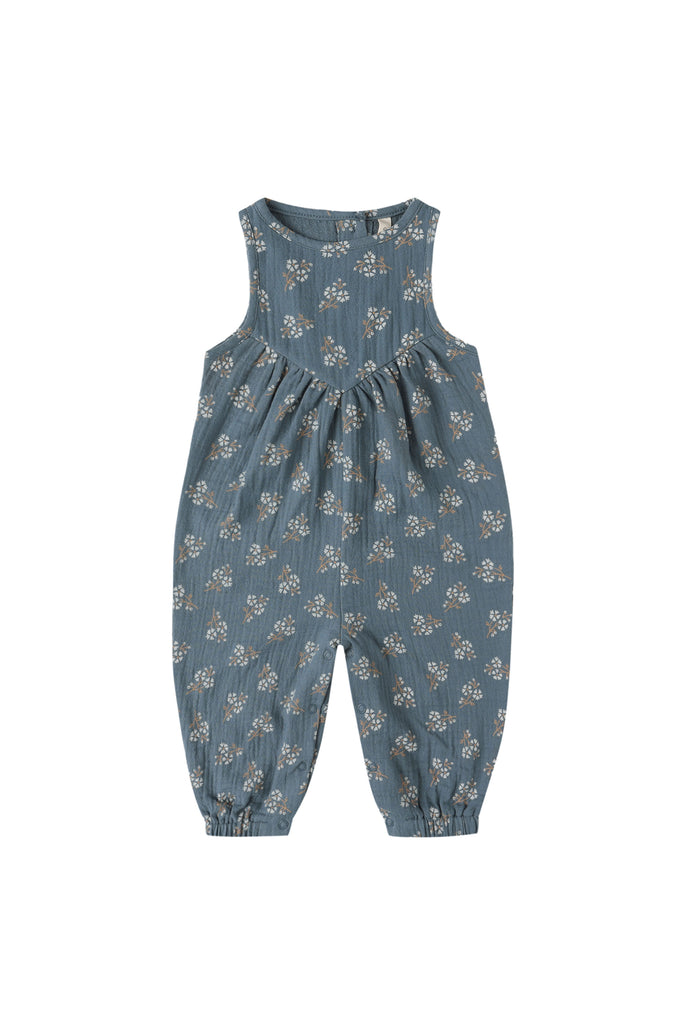 Maisie Overall (Blue Floral) by Quincy Mae