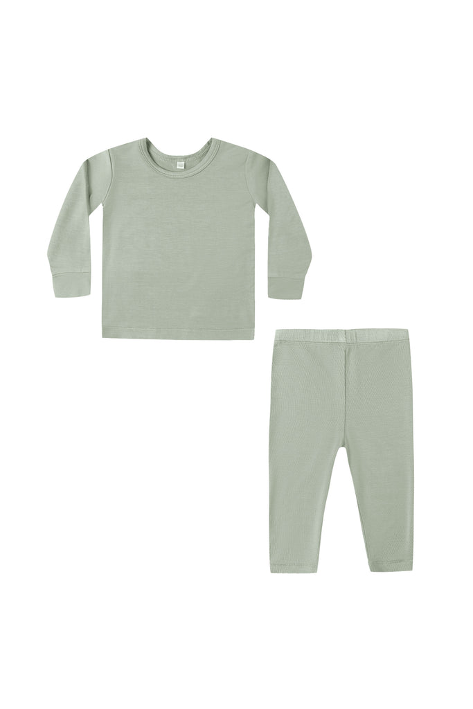 Bamboo Pajama Set (Fern) by Quincy Mae